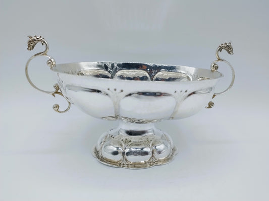 Silver brandy bowl, H. Sluiter, Groningen, 1685