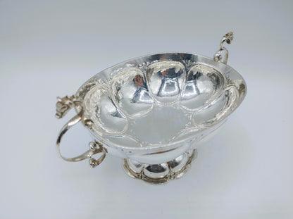 Silver brandy bowl, H. Sluiter, Groningen, 1685