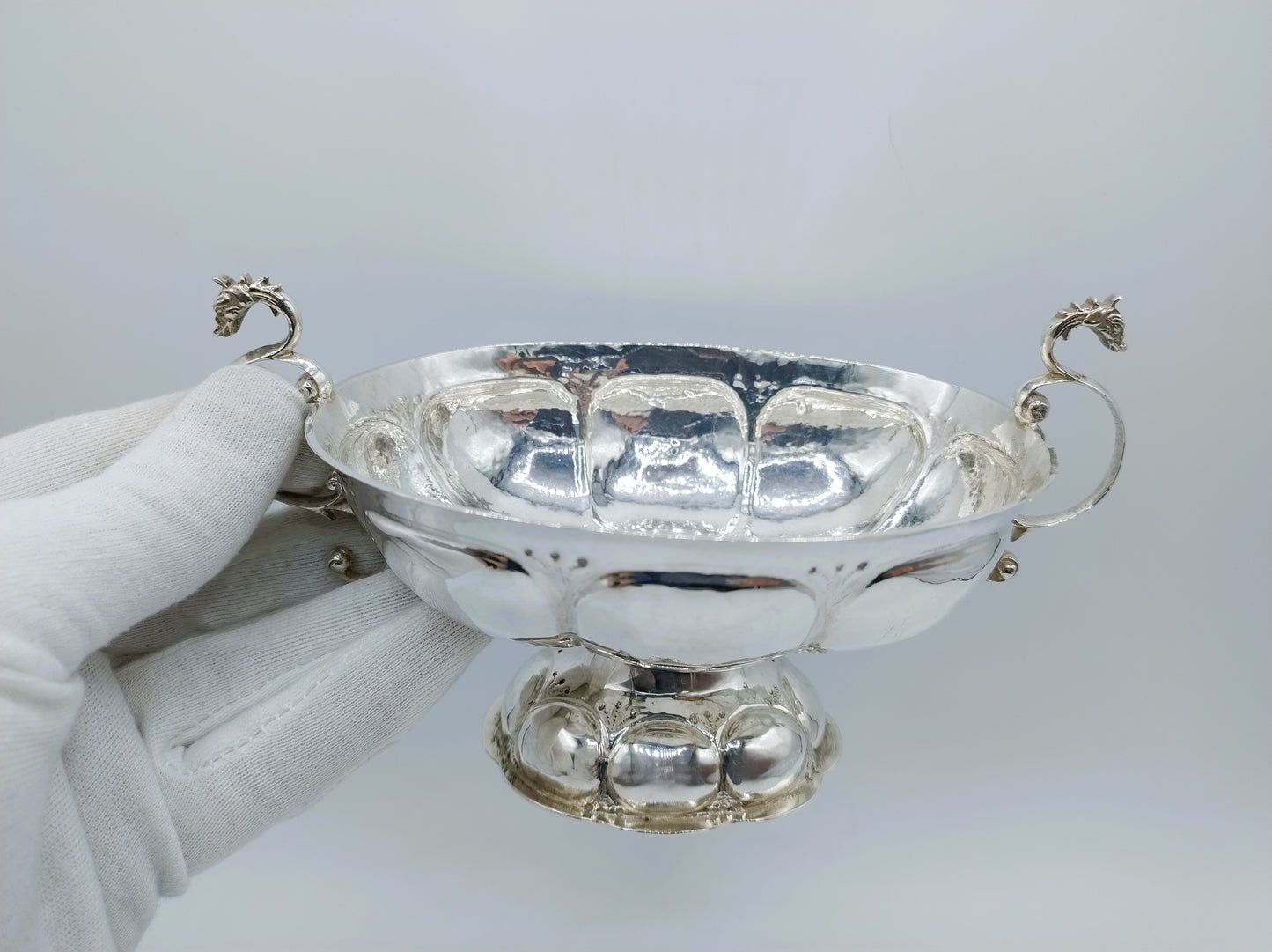 Silver brandy bowl, H. Sluiter, Groningen, 1685