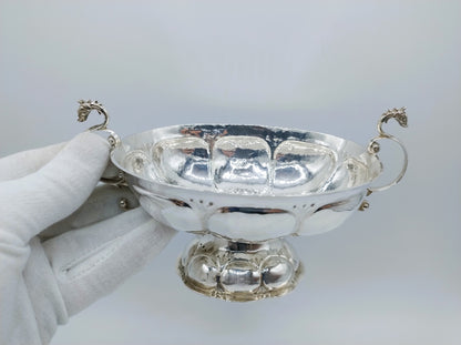 Silver brandy bowl, H. Sluiter, Groningen, 1685