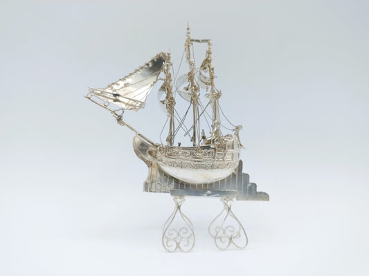 Zilveren miniatuur Kogge, ca. 1880