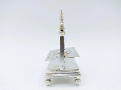 Zilveren miniatuur linnenpers, W. Jansen, Amsterdam, ca. 1670