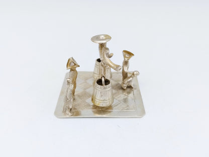 Zilveren miniatuur, Melkdame, J. Verhoogt, Hoorn, 1901
