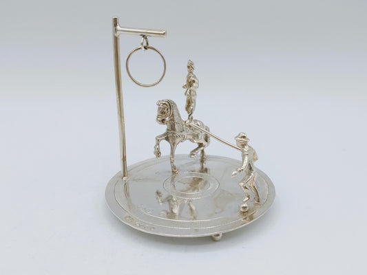 Zilveren miniatuur van een circusact, Friesland, 1890