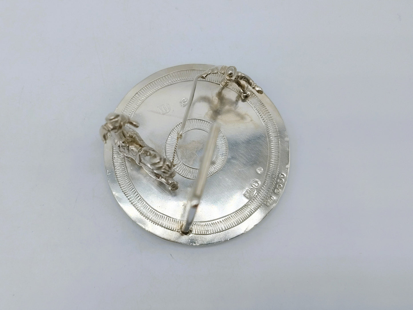 Zilveren miniatuur van een circusact, Friesland, 1890