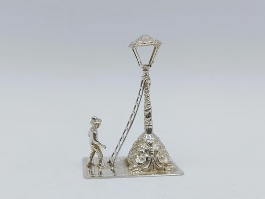 Zilveren miniatuur Lantaarn opsteker, F.A. Lesener, Amsterdam, ca. 1930