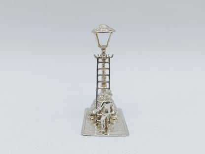 Silver miniature Lantern lighter, F.A. Lesener, Amsterdam, ca. 1930