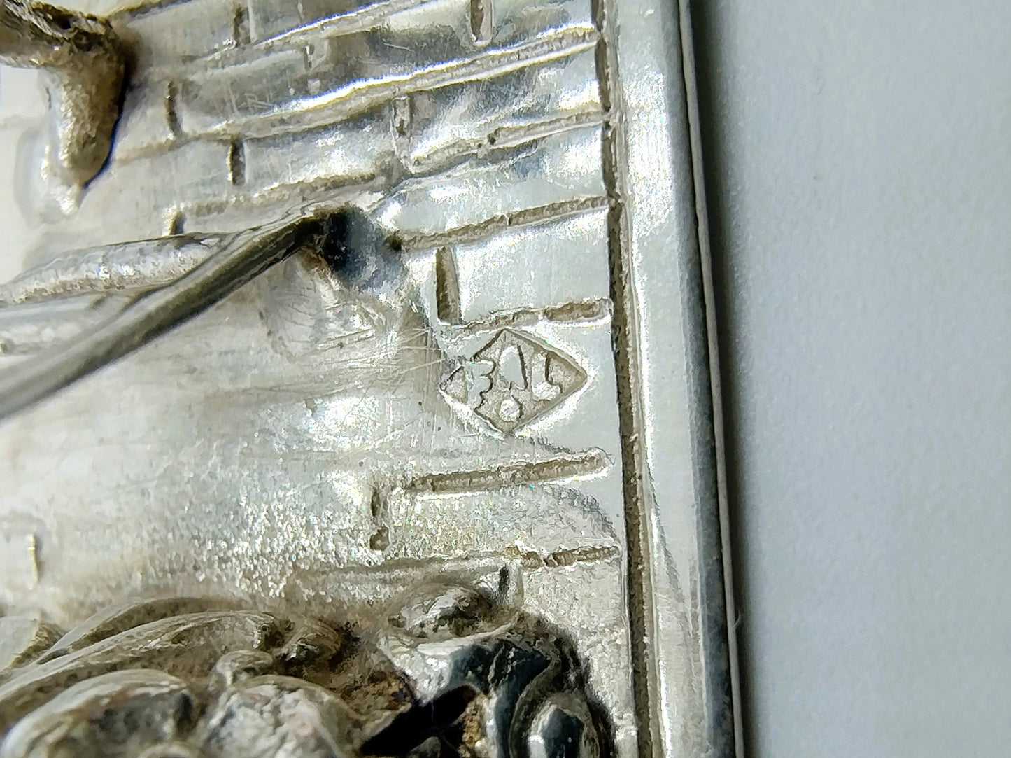 Silver miniature Lantern lighter, F.A. Lesener, Amsterdam, ca. 1930