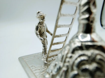 Silver miniature Lantern lighter, F.A. Lesener, Amsterdam, ca. 1930