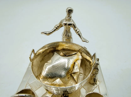 Zilveren miniatuur, wasdame, J. Verhoogt, Hoorn, 1904