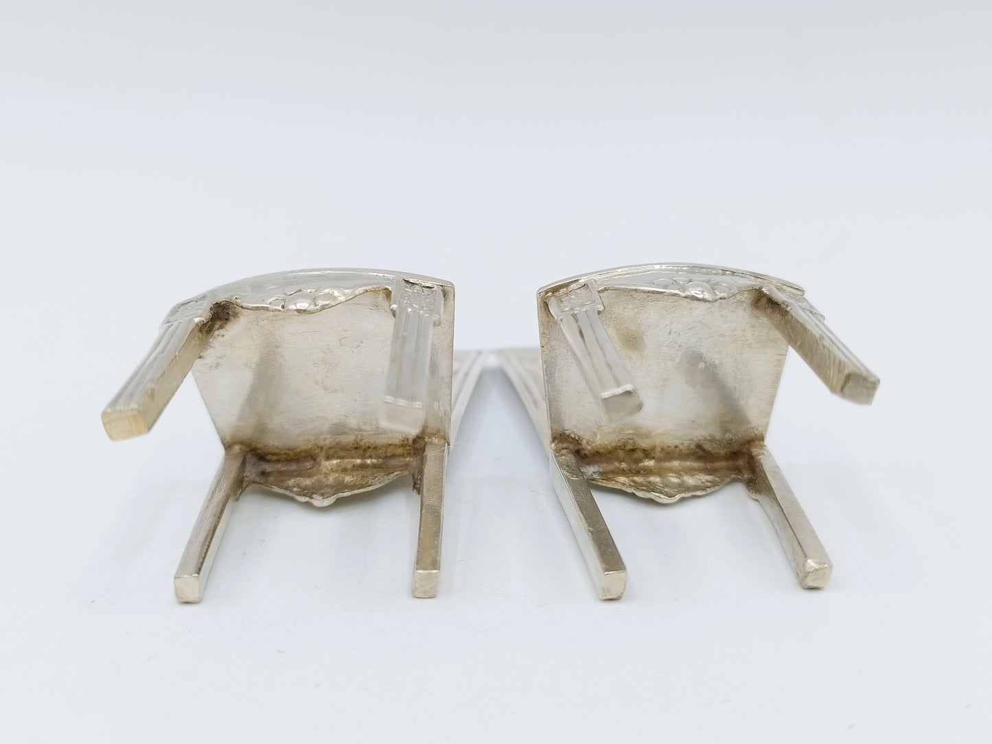 2 Miniature high-backed chairs, 19th century