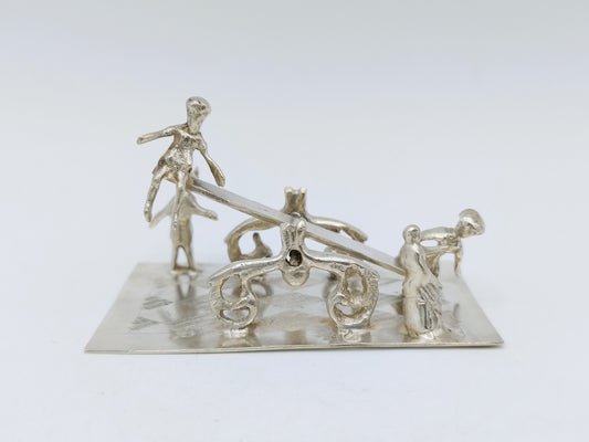 Zilveren miniatuur wip wap, J. Verhoogt, Hoorn, 1909