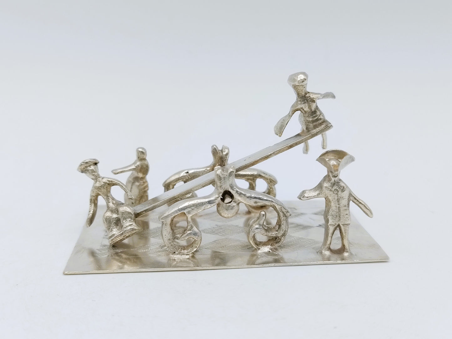 Zilveren miniatuur wip wap, J. Verhoogt, Hoorn, 1909