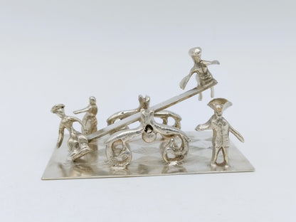 Zilveren miniatuur wip wap, J. Verhoogt, Hoorn, 1909
