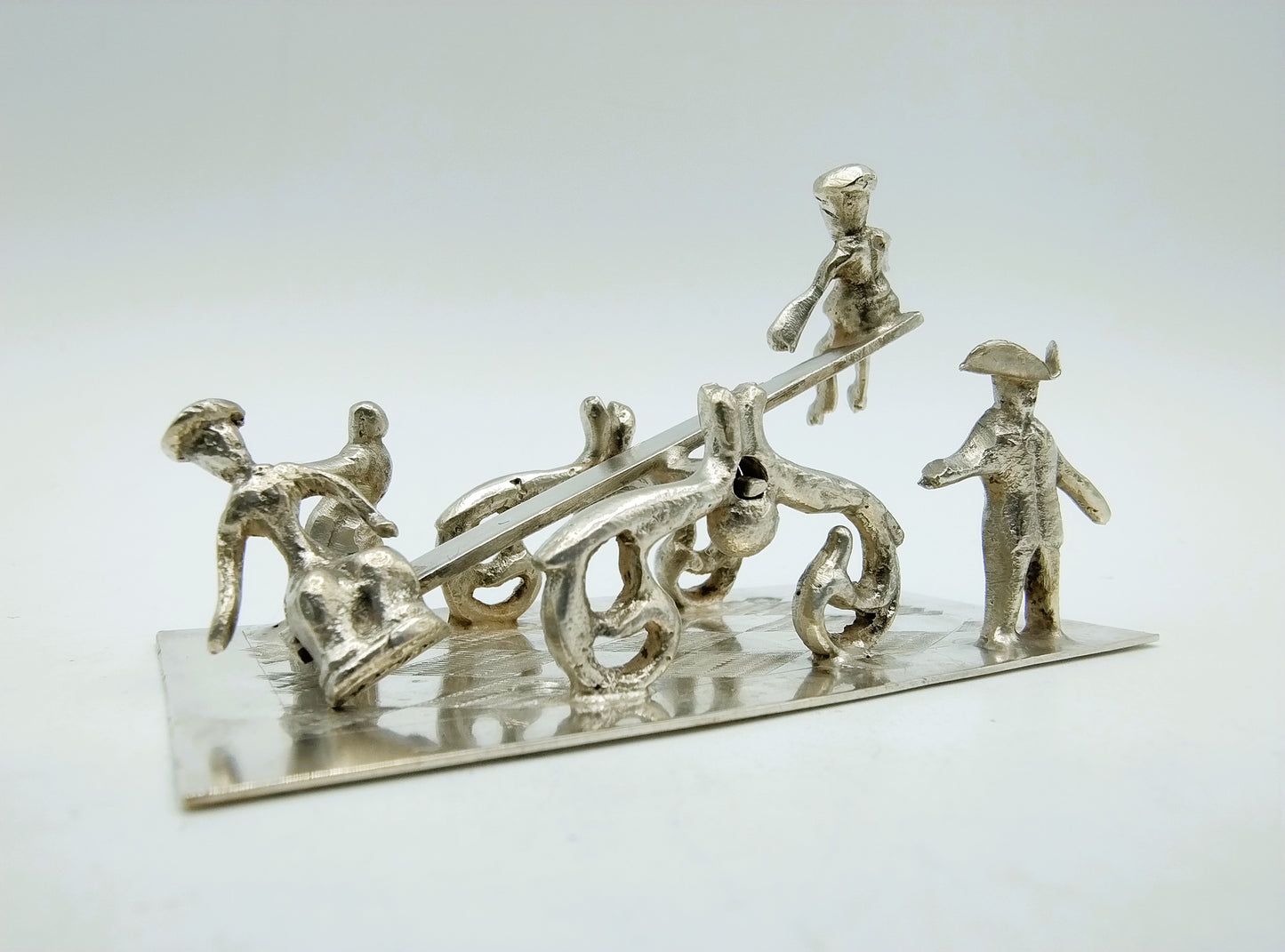 Zilveren miniatuur wip wap, J. Verhoogt, Hoorn, 1909