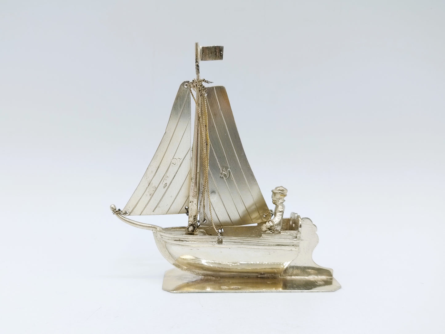 Miniature fishing boat, L. Schenkel, Schoonhoven, c. 1890