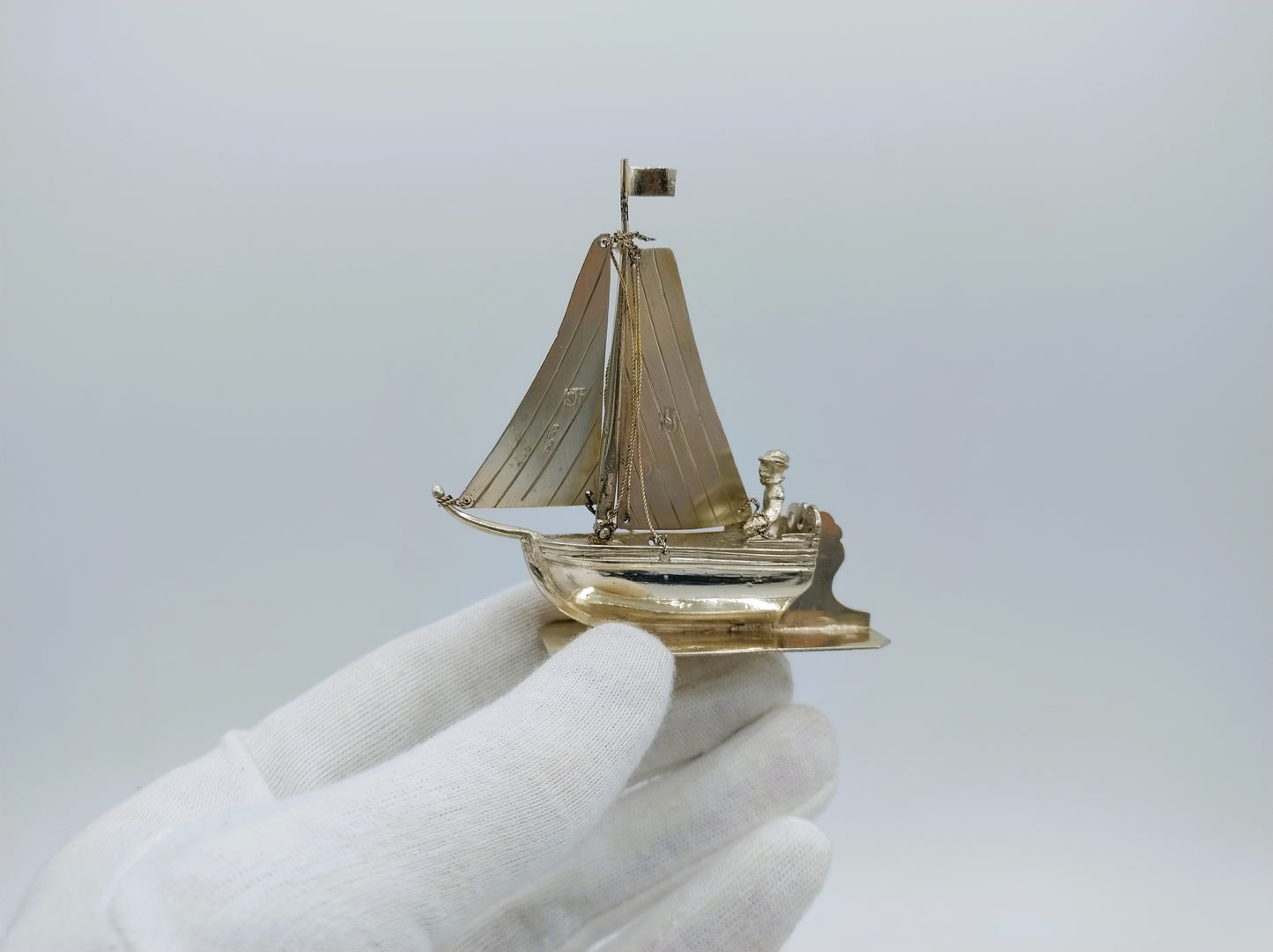 Miniature fishing boat, L. Schenkel, Schoonhoven, c. 1890