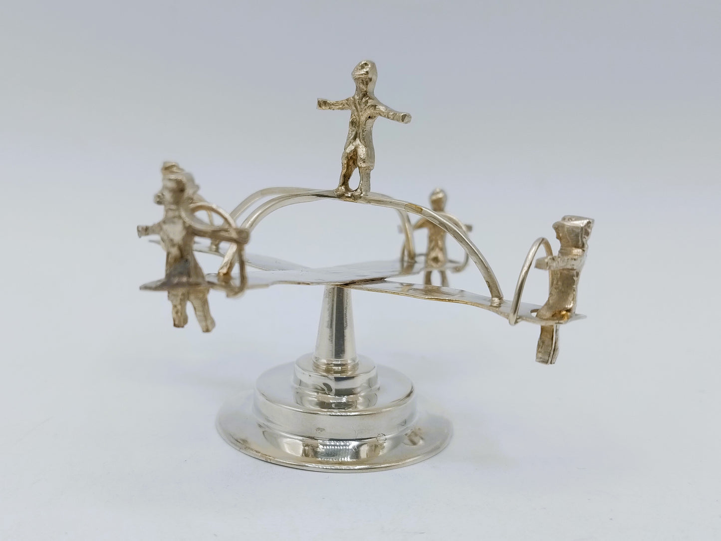 Silver miniature carousel, 19th century