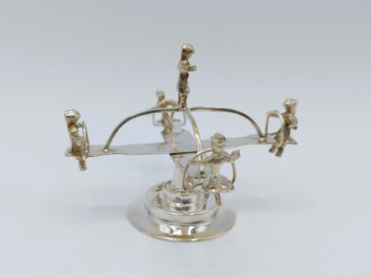 Silver miniature carousel, 19th century