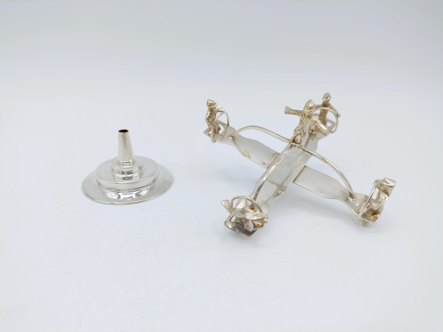 Silver miniature carousel, 19th century