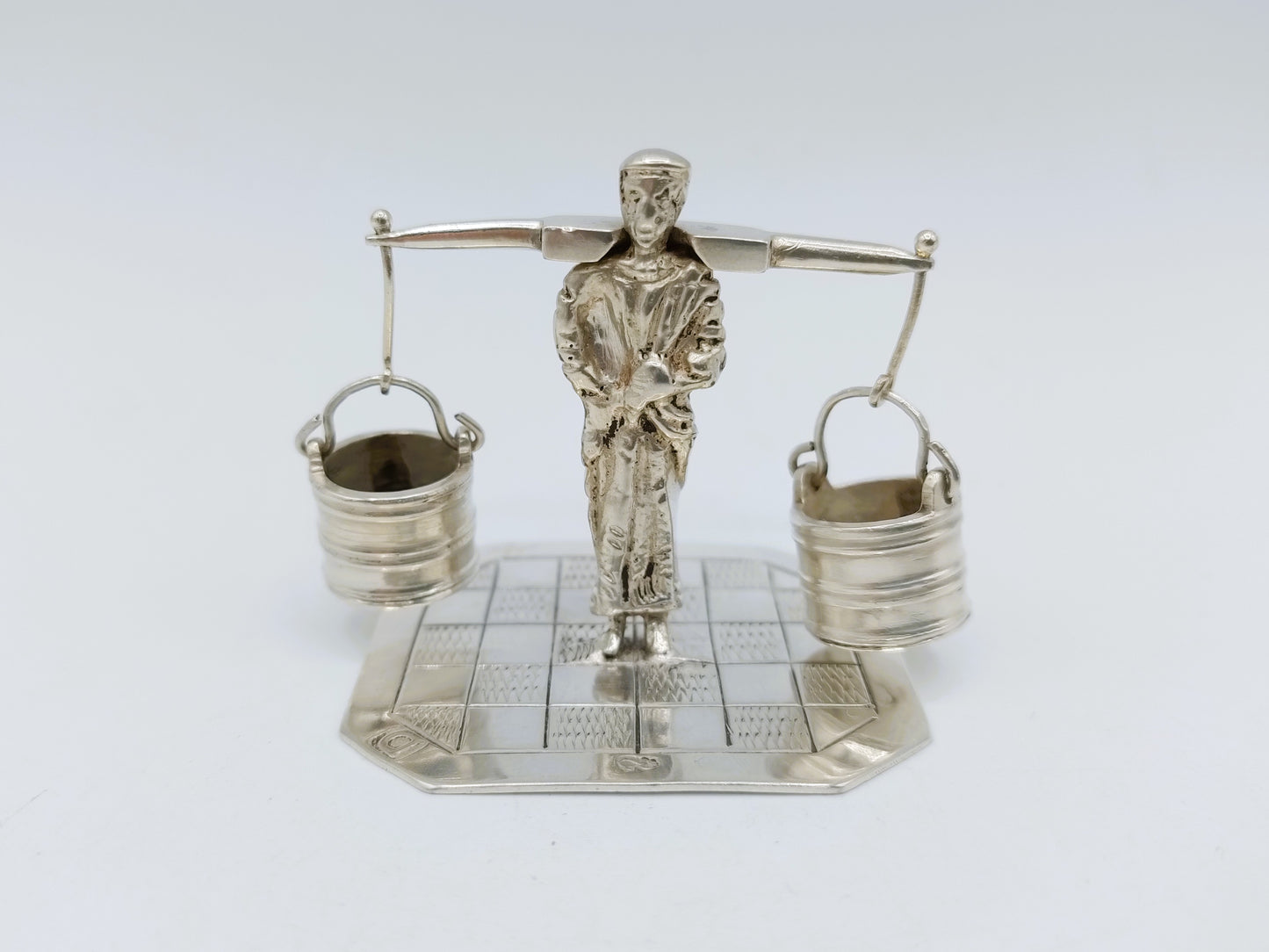 Silver miniature water carrier, 19th century