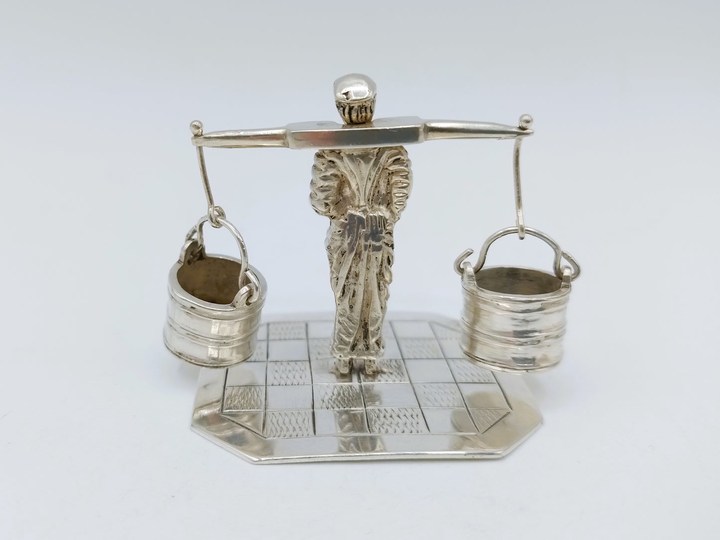 Silver miniature water carrier, 19th century
