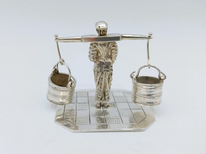 Silver miniature water carrier, 19th century