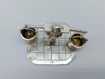 Silver miniature water carrier, 19th century