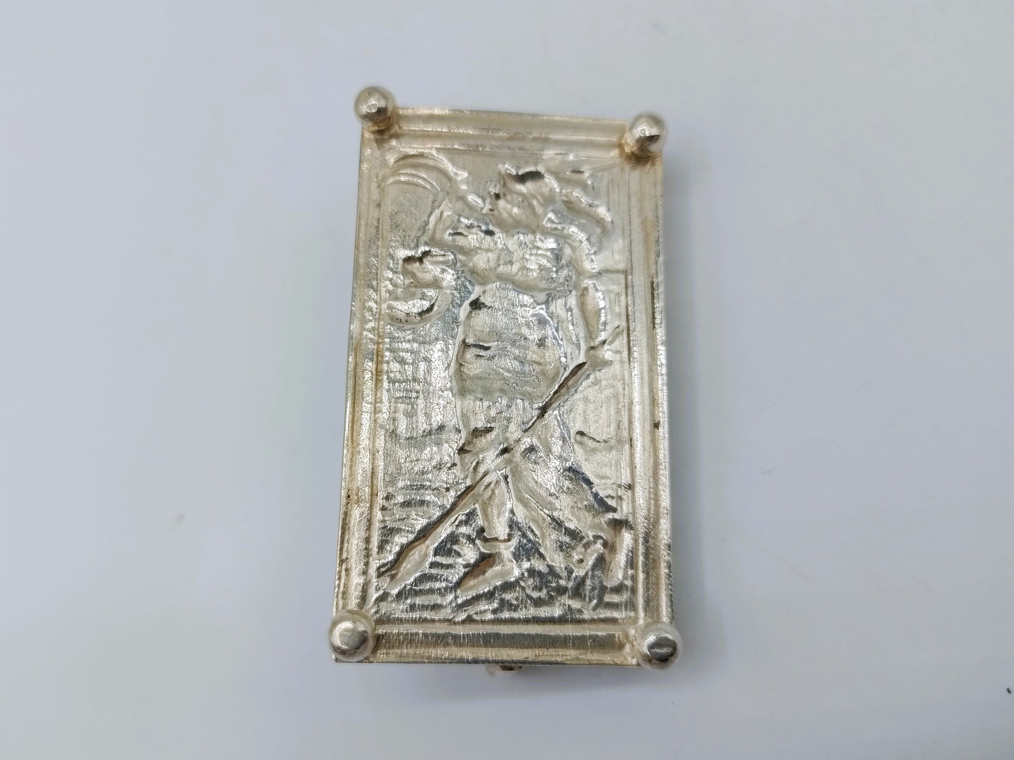 Zilveren miniatuur bestekdoos, 19e eeuws