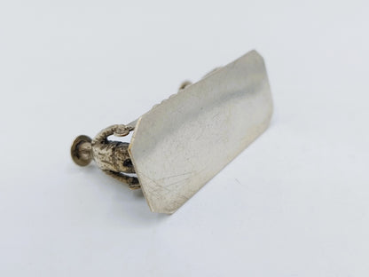 Zilveren miniatuur, kaasdragers, W. Brehm, Schoonhoven, 20e eeuws