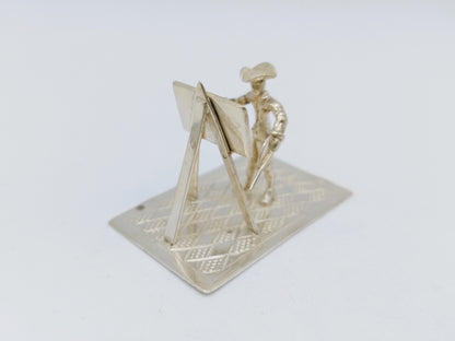 Silver miniature painter, F.A. Lesener, Amsterdam, c. 1930