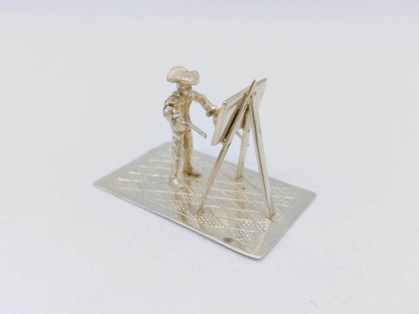 Silver miniature painter, F.A. Lesener, Amsterdam, c. 1930