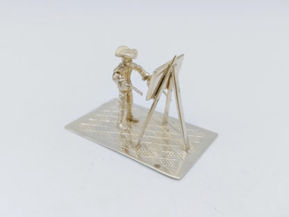 Silver miniature painter, F.A. Lesener, Amsterdam, c. 1930