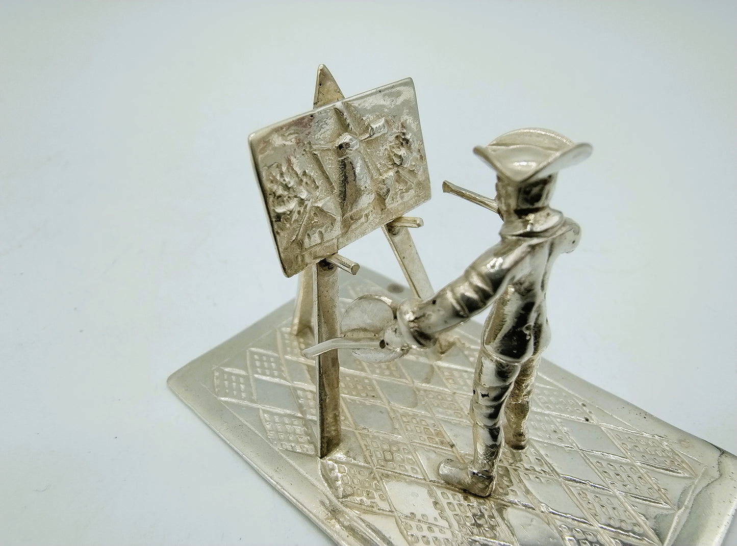 Silver miniature painter, F.A. Lesener, Amsterdam, c. 1930