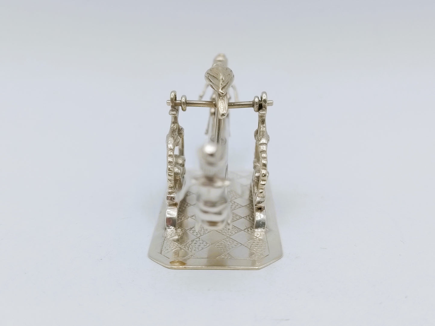 Zilveren miniatuur, wip wap, J.S. Zwanenburg & Zn, Sneek, 19e eeuws