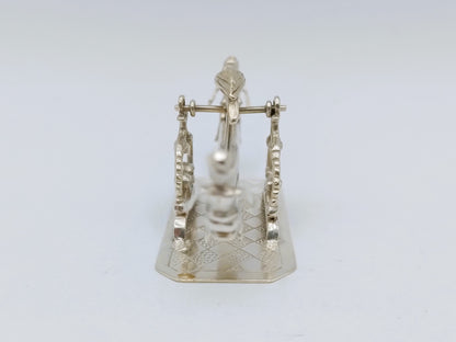 Zilveren miniatuur, wip wap, J.S. Zwanenburg & Zn, Sneek, 19e eeuws