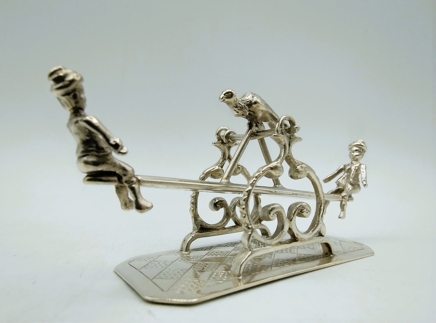 Zilveren miniatuur, wip wap, J.S. Zwanenburg & Zn, Sneek, 19e eeuws