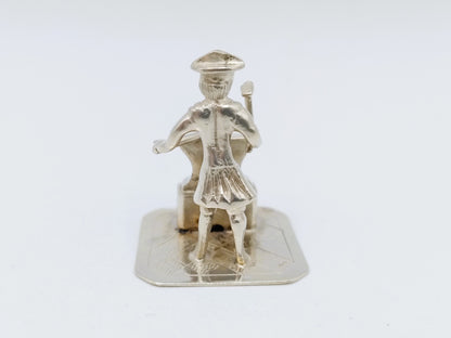 Zilveren miniatuur, smid, J. S. Zwanenburg, Sneek, 20e eeuws
