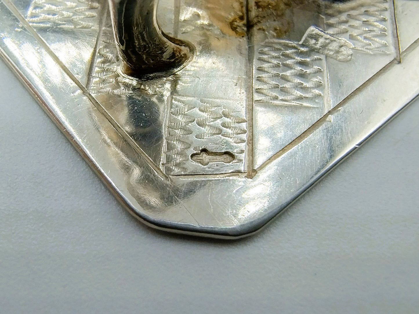 Zilveren miniatuur, smid, J. S. Zwanenburg, Sneek, 20e eeuws