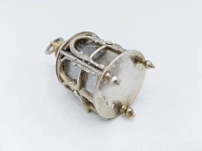 Zilveren miniatuur, lantaarn, J. S. Zwanenburg, Sneek, 20e eeuws