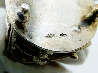 Zilveren miniatuur, lantaarn, J. S. Zwanenburg, Sneek, 20e eeuws