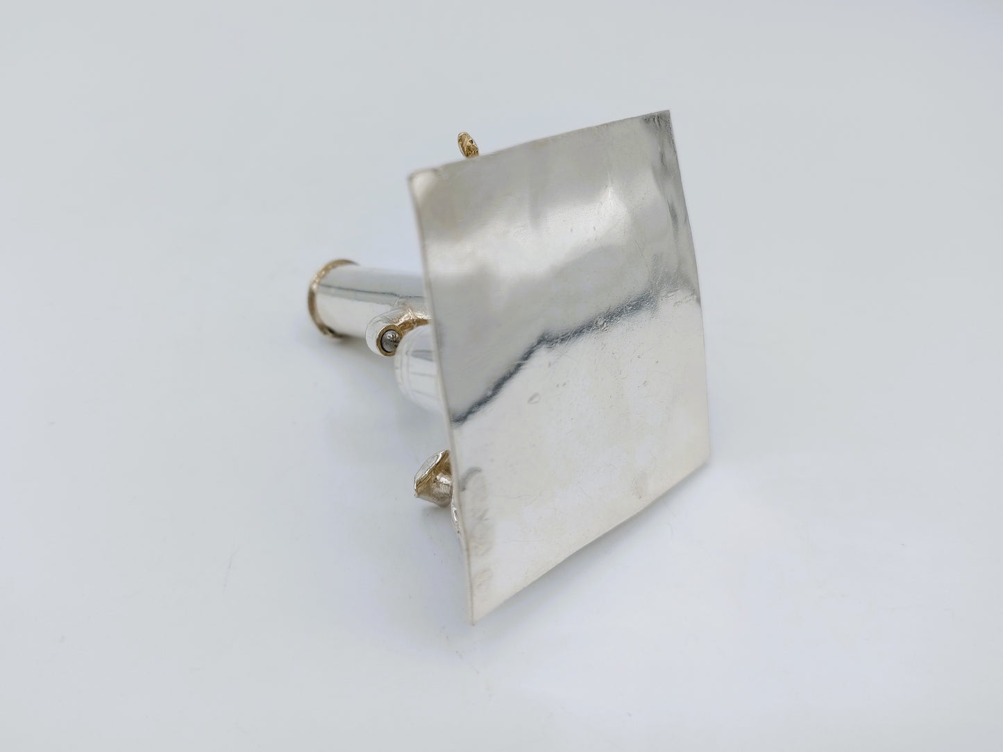 Zilveren miniatuur, waterpomp, J. Verhoogt, Hoorn, 1909