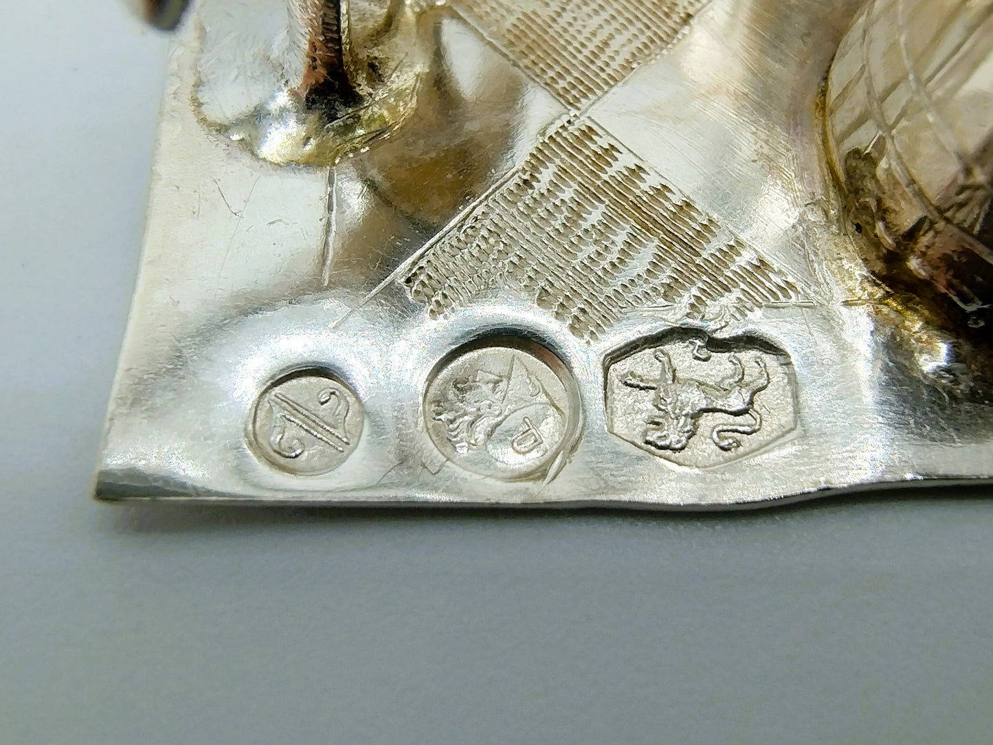 Zilveren miniatuur, waterpomp, J. Verhoogt, Hoorn, 1909