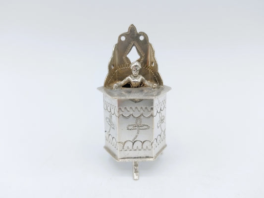 Zilveren miniatuur kinderstoel, A.F. Westerwaal, Amsterdam, ca. 1910