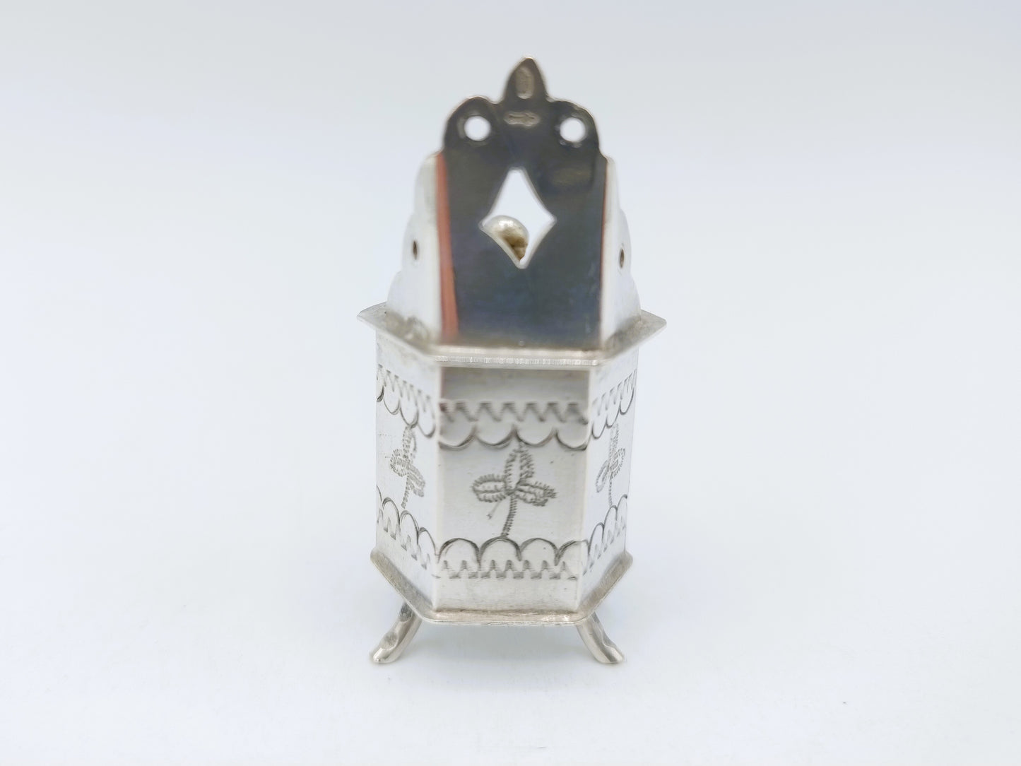 Zilveren miniatuur kinderstoel, A.F. Westerwaal, Amsterdam, ca. 1910