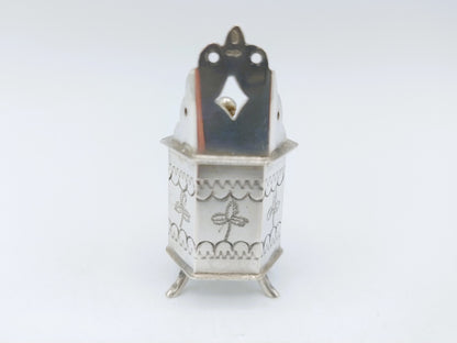 Zilveren miniatuur kinderstoel, A.F. Westerwaal, Amsterdam, ca. 1910