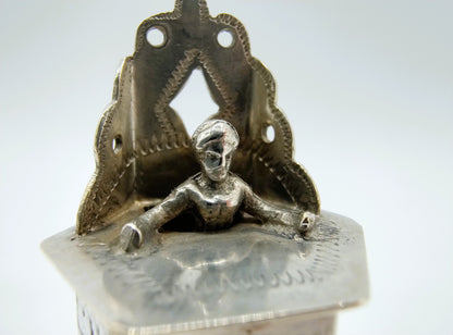 Zilveren miniatuur kinderstoel, A.F. Westerwaal, Amsterdam, ca. 1910