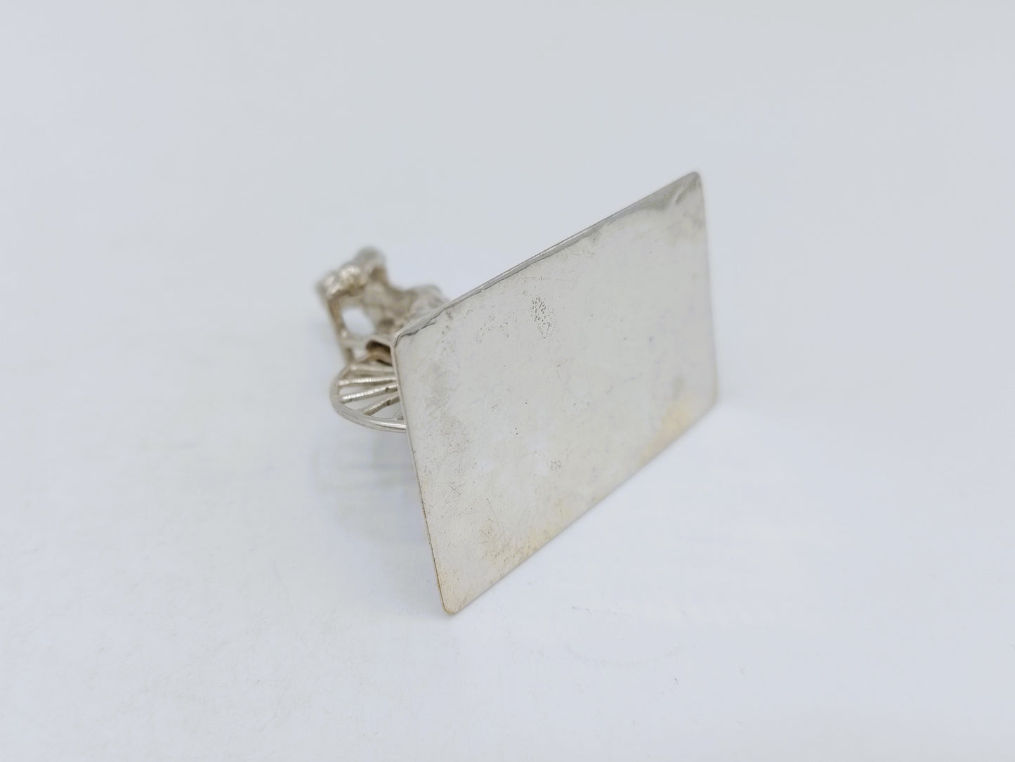 Silver miniature cyclist, F.A. Lesener, Amsterdam, ca. 1930