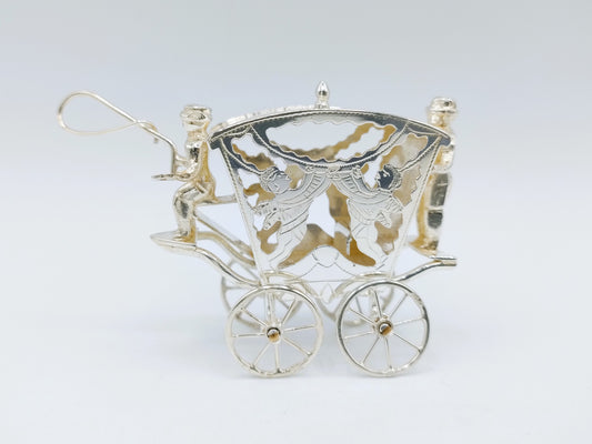 Silver miniature carriage, A.F. Westerwaal, Amsterdam, ca. 1910
