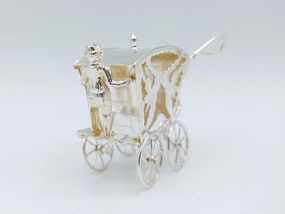 Zilveren miniatuur koets, A.F. Westerwaal, Amsterdam, ca. 1910